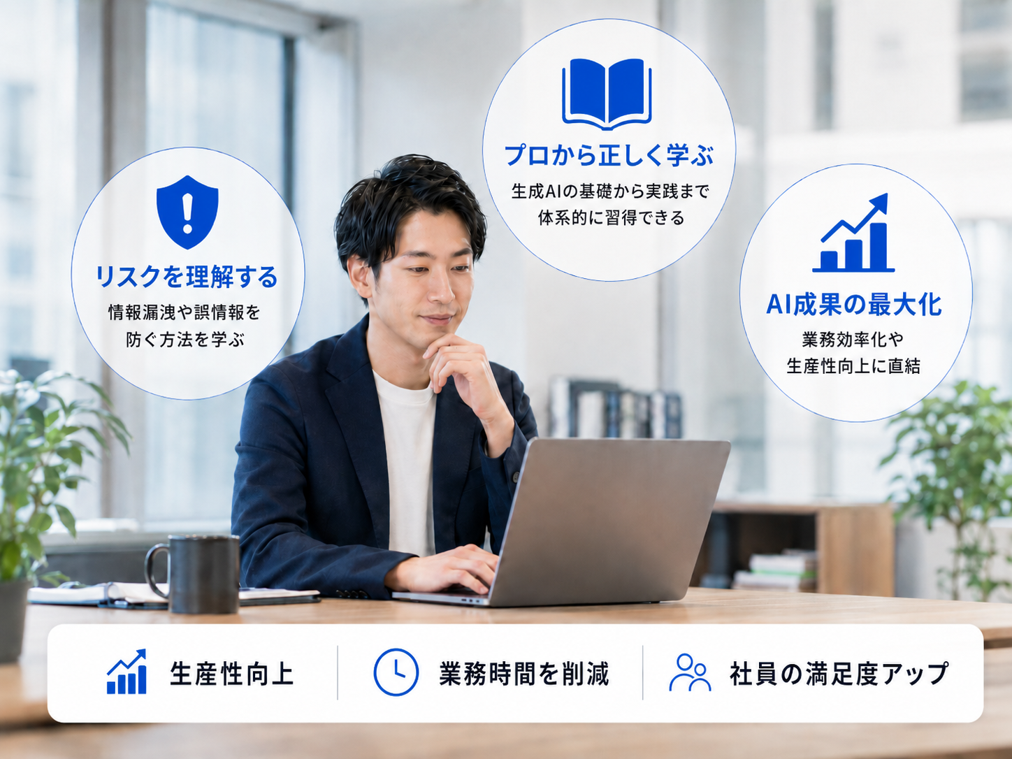 AI導入研修のイメージイラスト